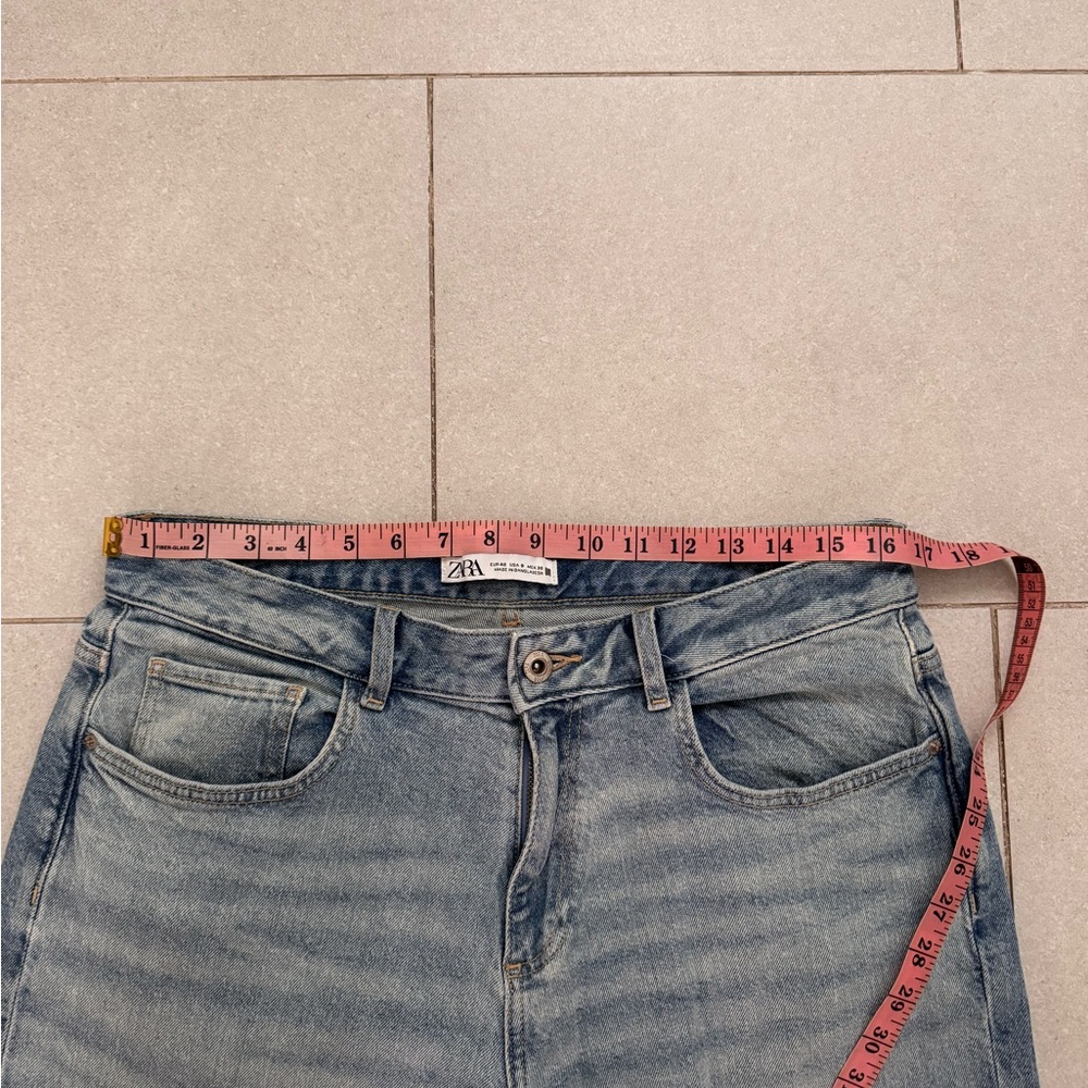 ZARA HIGH RISE Z1975 RELAXED FIT JEANS - Picture 7 of 10
